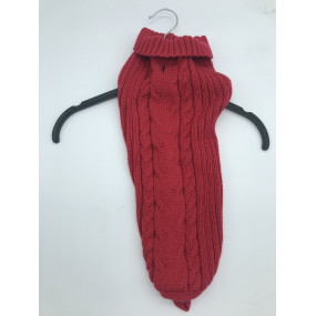 PULL TRICOT ROUGE